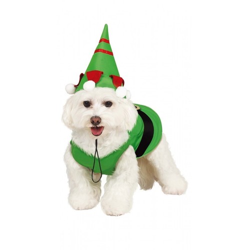Costume elfo verde per - per, cane