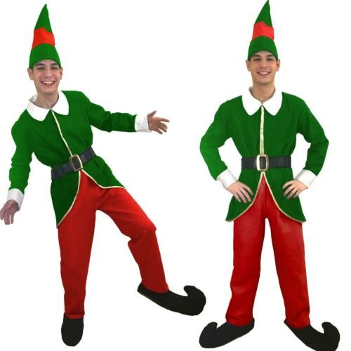 Costume uomo elfo babbo - costume,