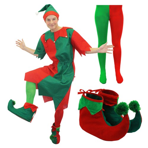 Costume elfo uomo babbo natale - uomo,