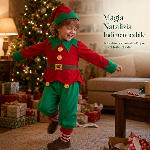 Costume elfo bambino per - elfo,
