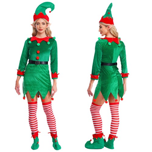 Costume elfo natale - costume, donna