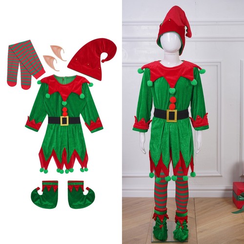 Costume elfo festivo - festivo, bambino