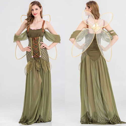 Costume fata foresta verde