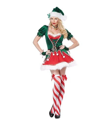 Costume elfo donna aiutante - costume,