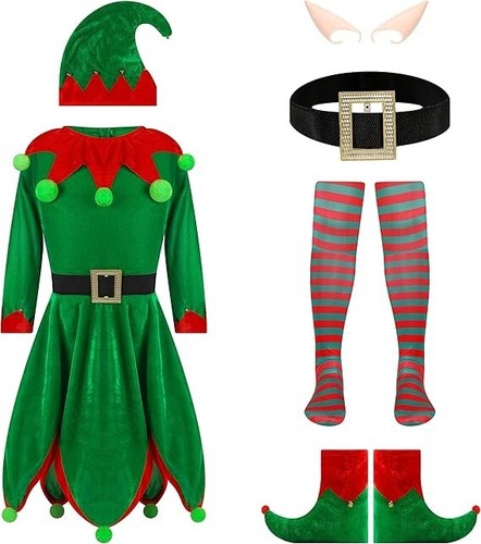 Costume elfo vestito di - costume,