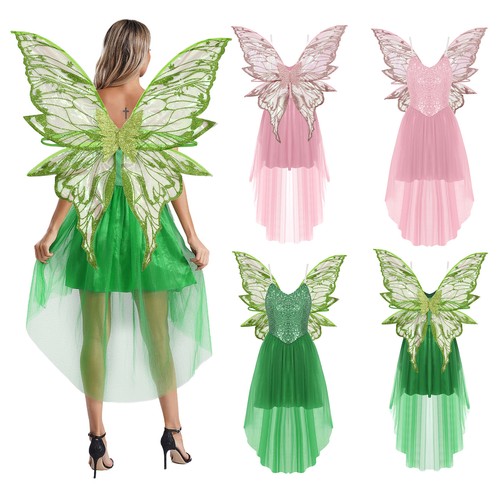 Abito donna paillettes foresta