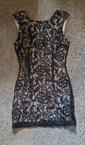 Abito nero pizzo - abito,